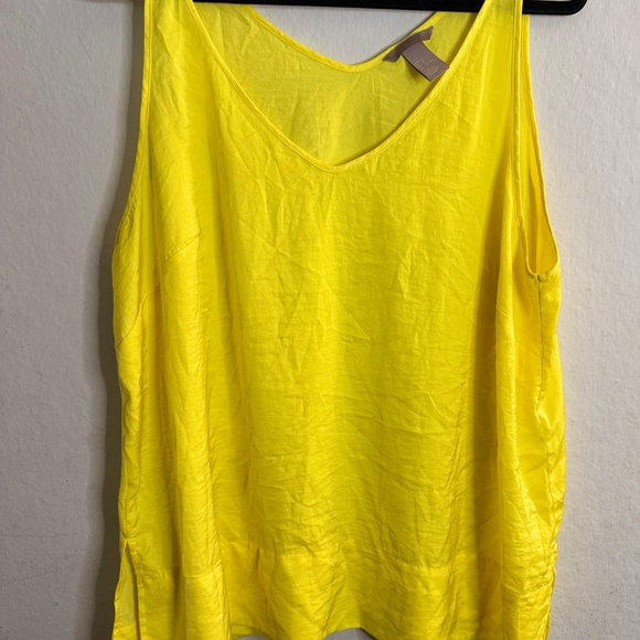 H&M+ Yellow Summer Spring EASTER Vibrant Womens Tank Top Plus Size 18 XL-XXL - Picture 2 of 6